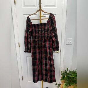 J. Crew Multicolor Plaid Dress - Size L